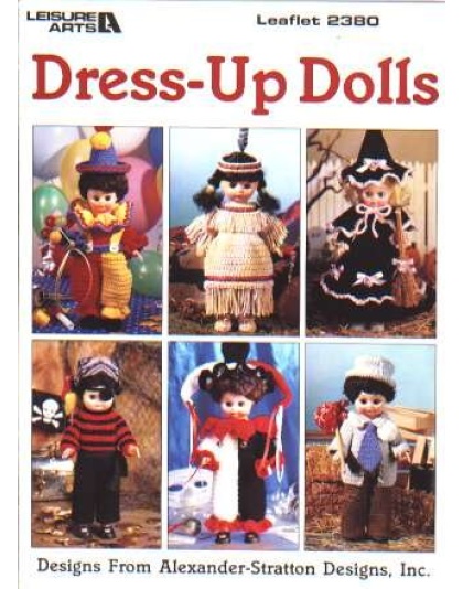 Dress-up dolls, 6 designs to knit and crochet 2380