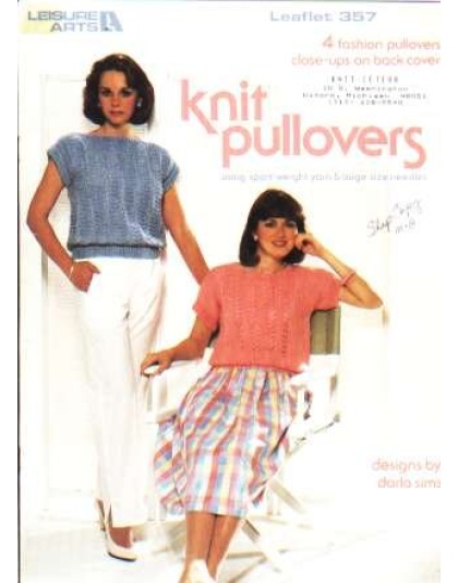 Four fashion knit pulloversto knit and crochet 357