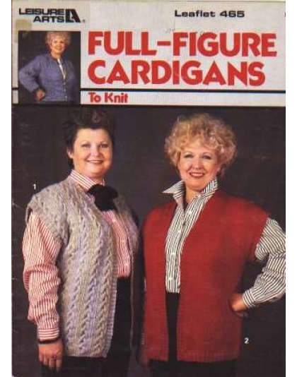 Full-figure cardigans to knit, 465