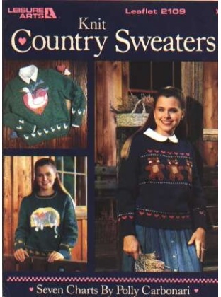 Knit country sweaters, 7 charts by Polly Carbonari to knit and crochet 2109