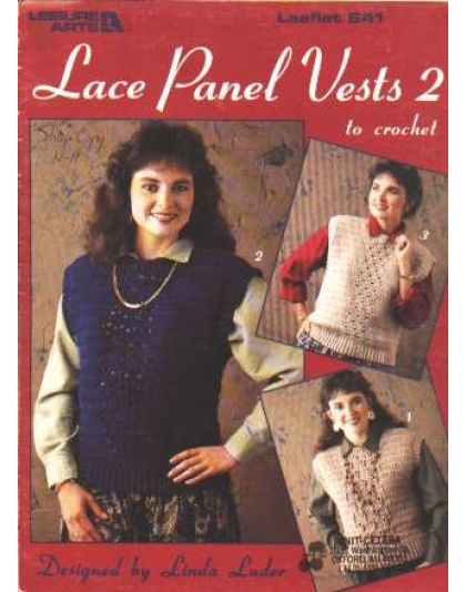Lace panel vests 2 to crochet and knit 841