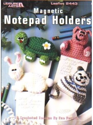 Magnetic notepad holders to knit and crochet 2443