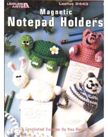 Magnetic notepad holders to knit and crochet 2443