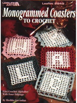 Monogrammed coasters to crochet, 2849