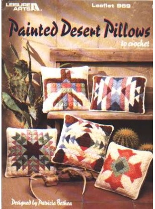 Painted desert pillows to crochet and knit 969