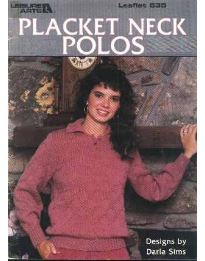 Placket neck polos to knit and crochet 535