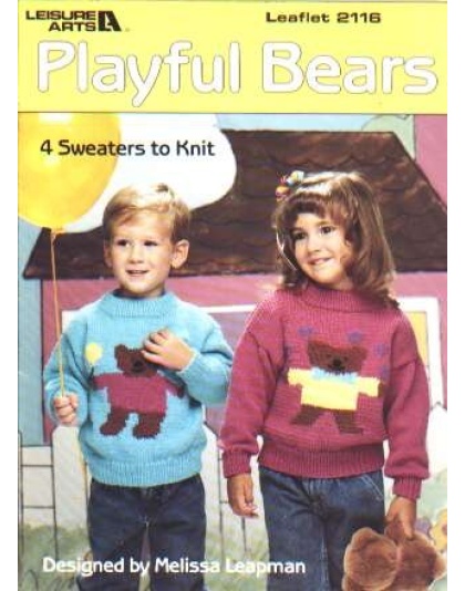 Playful bears, 4 sweaters to knit and crochet 2116