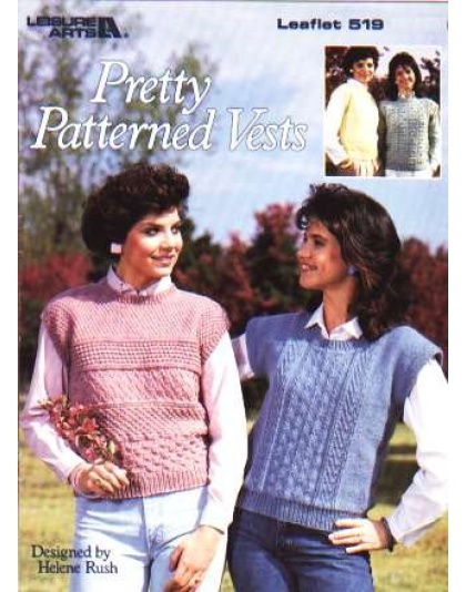 Pretty patterned vests to knit and crochet 519