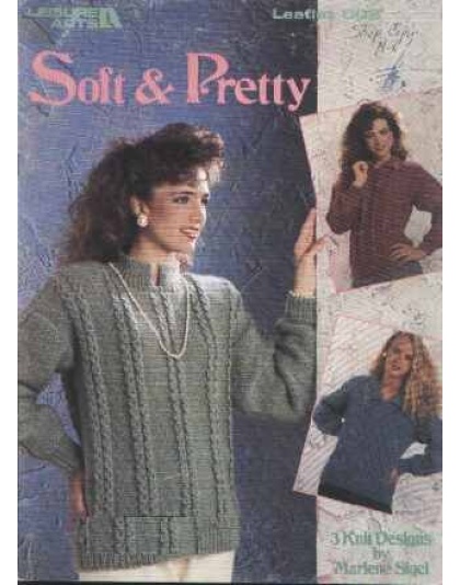 Soft & pretty 3 knit designs pullover to knit and crochet 802