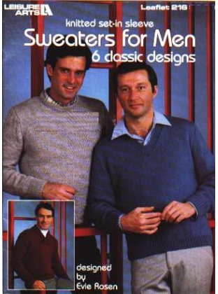Sweaters for men, 6 classic designsto knit and crochet 216