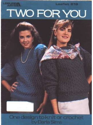 Two for you diamond pullover to knit, crochet 619