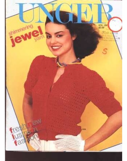 Unger Crocheted jewel cardigan, surplice, sweat shirt and more 291