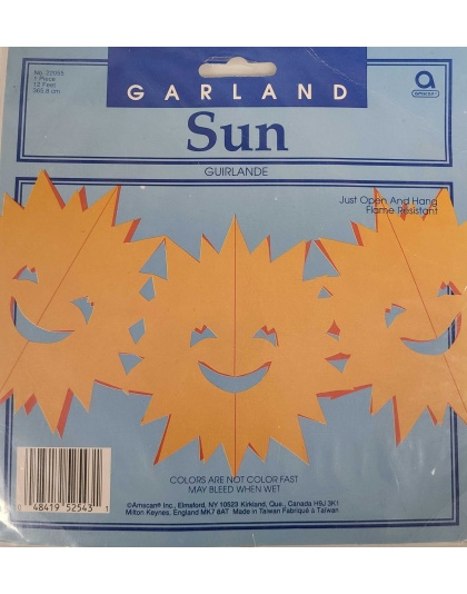 Amscan Happy Sun Garland