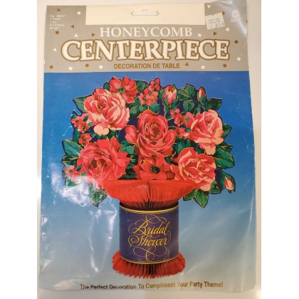 Amscan Honeycomb Centerpiece - Rose Bridal Shower