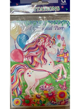 Amscan Mystical Unicorn Party Invitations - 8 Pack