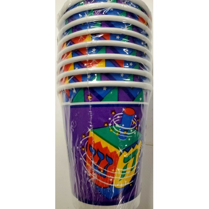 Amscan Spinning Dreidel Paper Cups - 8 count