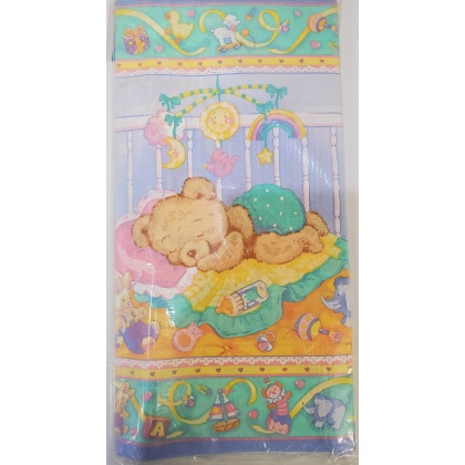 Amscan Tablecover Baby Bear in Crib - Infant