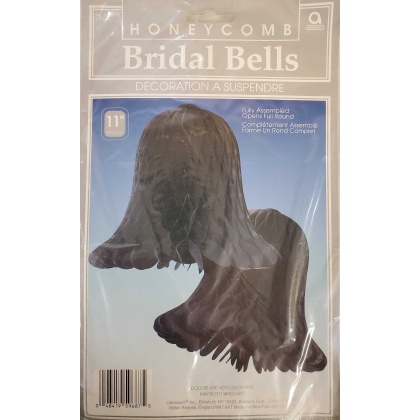 Black Honeycomb Bridal Bells