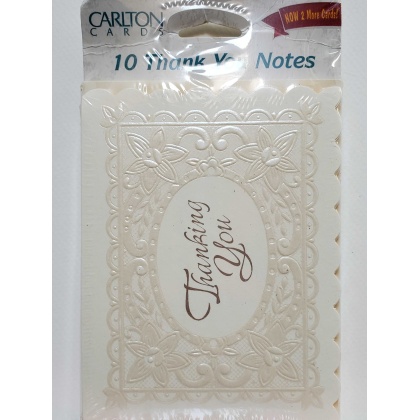 Carlton Cards Thanking You Cards - 10 count