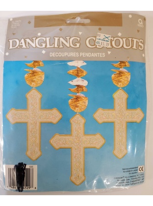 Christening Crosses Dangling Cutouts