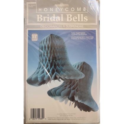 Teal Honeycomb Bridal Bells