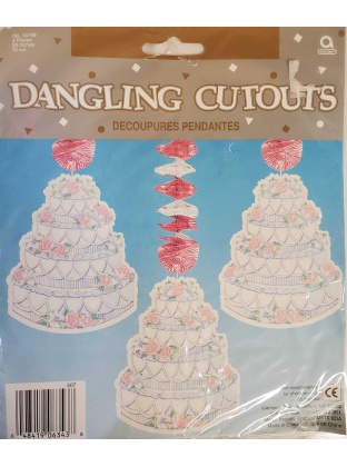 Wedding Cake Dangling Cutouts