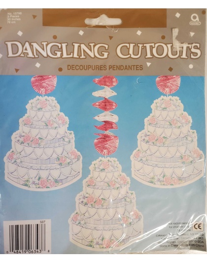 Wedding Cake Dangling Cutouts