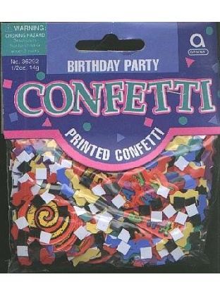 BIRTHDAY PARTY confetti