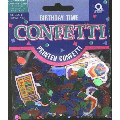 BIRTHDAY TIME confetti