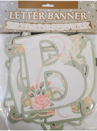 Bridal Shower Large Letter Banner