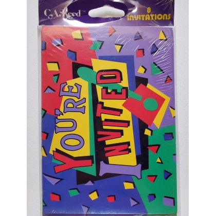 C. A. Reed You're Invited Party Invitations - 8 count