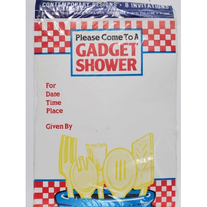 Contemporary Designs Gadget Shower Invitations - 8 count