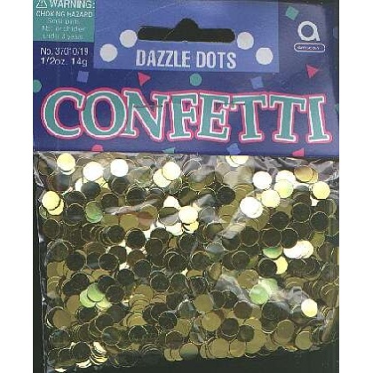 Dazzle dots - GOLD confetti