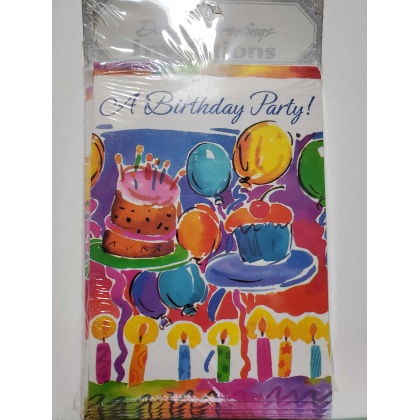 Designer Greetings A Birthday Party Invitations - 8 count