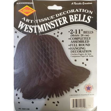 Large Black Westminster Bells