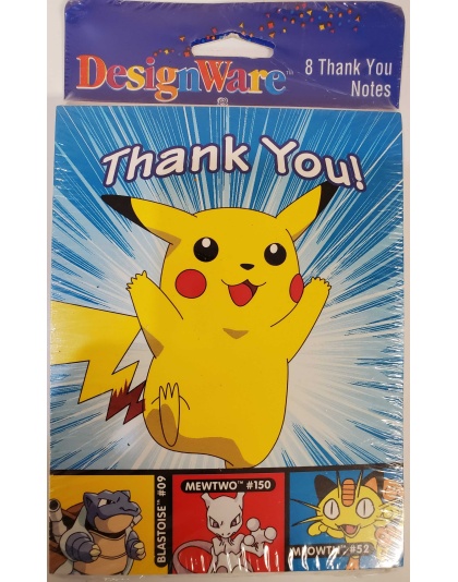 Pokemon Thank You Cards