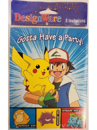 Pokemon invitations party