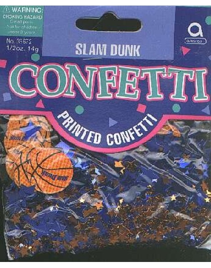 SLAM DUNK basketball confetti