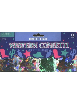 WESTERN confetti 4 pack