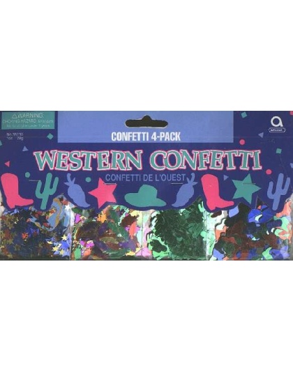 WESTERN confetti 4 pack