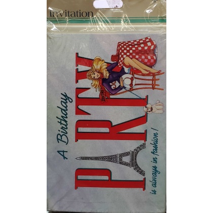 Fashion Birthday Party Invitations