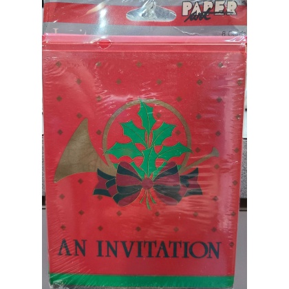 Paper An Invitation Christmas Horn- 8 Pack