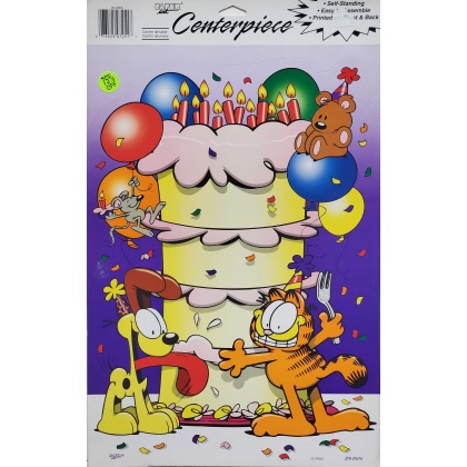 Paper Art Centerpiece - Self Standing Garfield Party Decoration