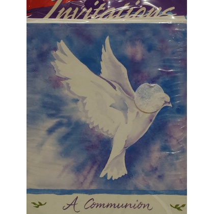 Paper Art Communion Invitations - 8 Pack