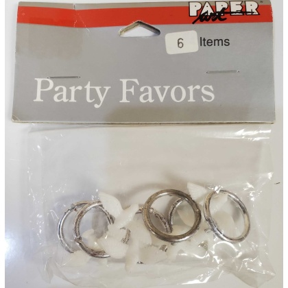 Paper Art Dove Ring Party Favors