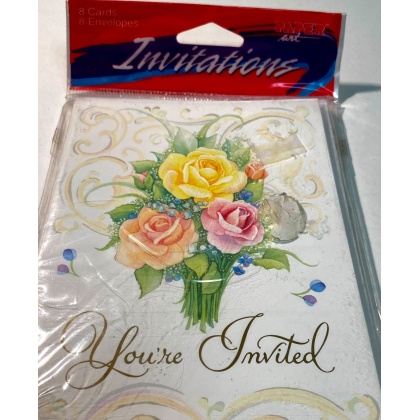 Paper Art Eternal Love Invitations - 8 Pack