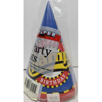 Paper Art Happy Champ Birthday Party Hats - 5 count
