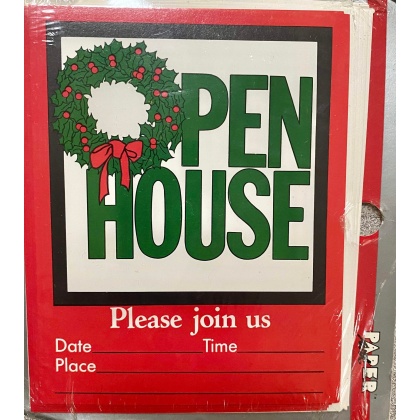 Paper Art Open House Invitations - 8 Pack