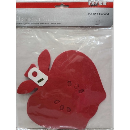 Paper Art Red Apple Garland