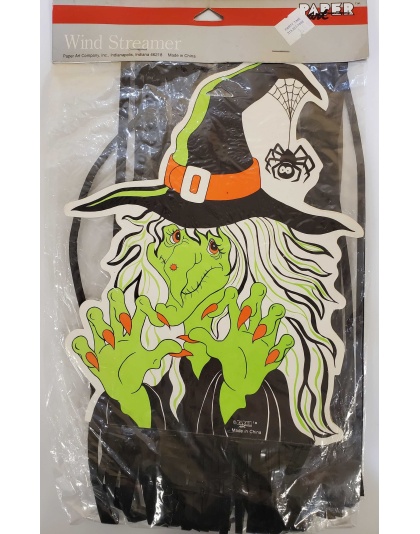 Paper Art Wind Streamer - Witch